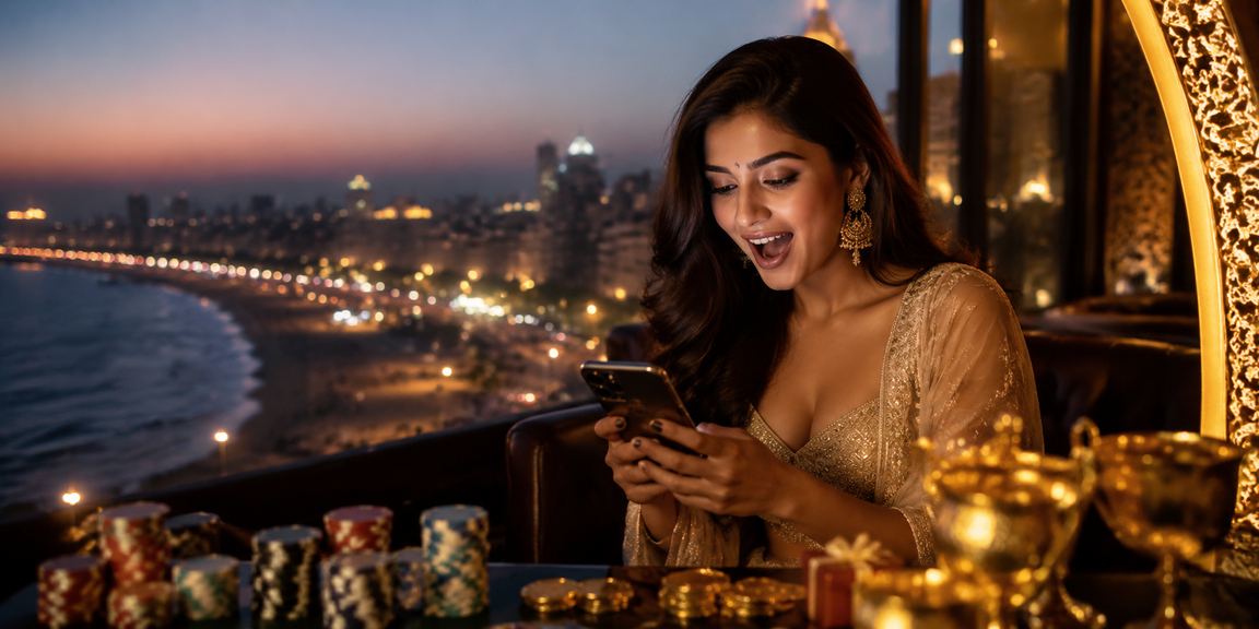 Players enjoying Teen Patti games on mobile at Chennai Marina Beach during IPL season
