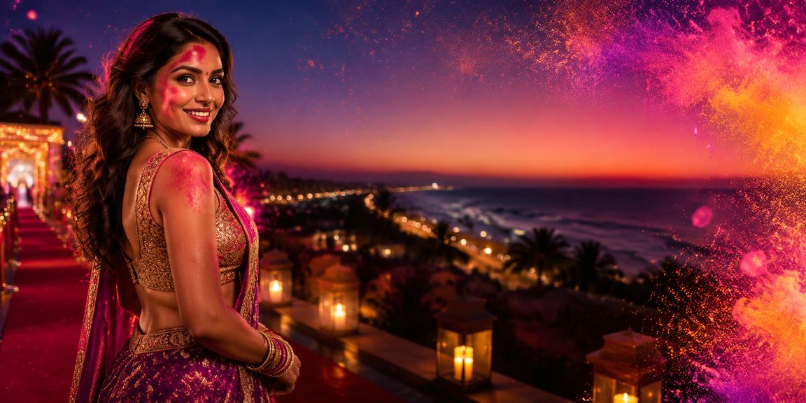 Festive Holi celebration with cricket and Teen Patti events in Goa