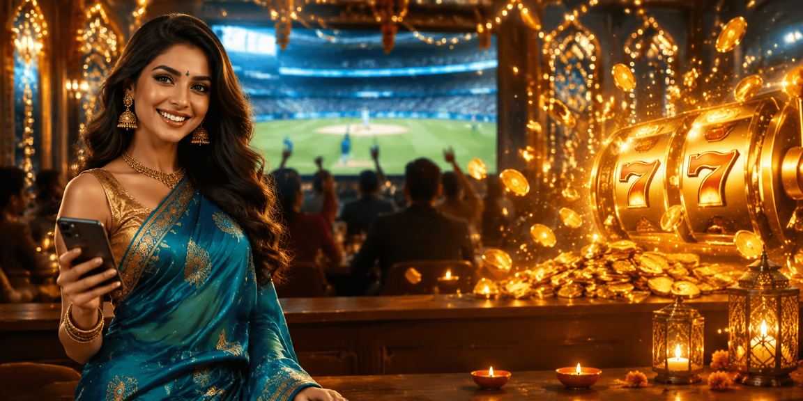 Indian woman placement bets on cricket matches using mobile app